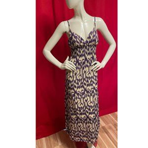 Derek Heart Cotton Batik Print Maxi Dress Size Medium